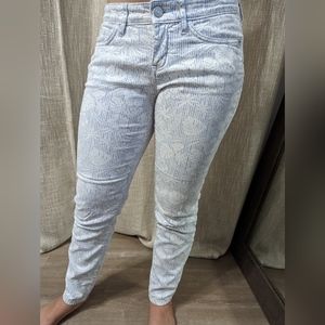 Tommy Bahama Size Fresh Air Tropical Printed 26x28 Women's Skinny Ankle Jeans